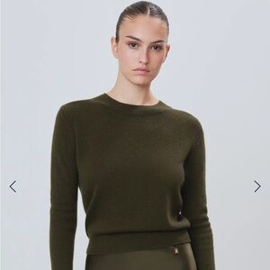 Éterne Francis Cashmere Sweater in Moss (XS/S)
